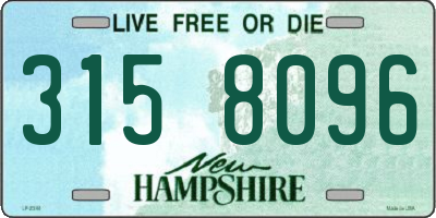 NH license plate 3158096