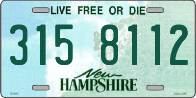 NH license plate 3158112