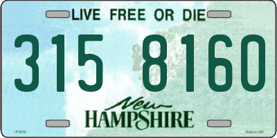 NH license plate 3158160