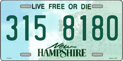 NH license plate 3158180