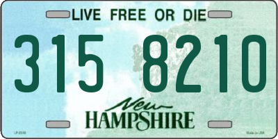 NH license plate 3158210