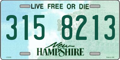 NH license plate 3158213