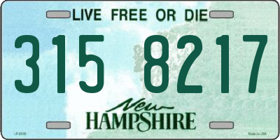 NH license plate 3158217