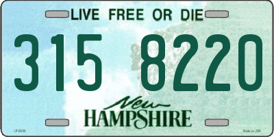 NH license plate 3158220