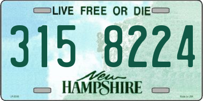 NH license plate 3158224