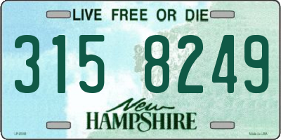 NH license plate 3158249