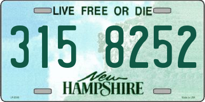 NH license plate 3158252