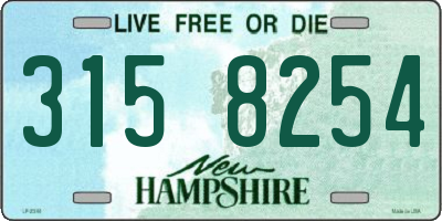 NH license plate 3158254