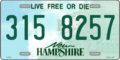 NH license plate 3158257