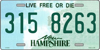 NH license plate 3158263
