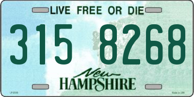 NH license plate 3158268