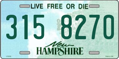 NH license plate 3158270