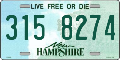 NH license plate 3158274