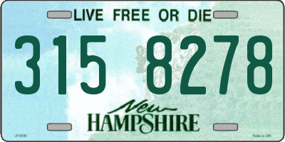 NH license plate 3158278