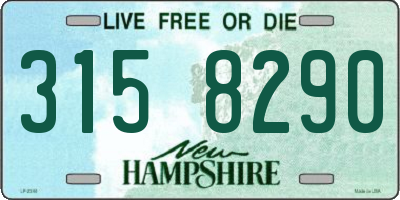 NH license plate 3158290