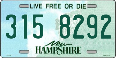NH license plate 3158292