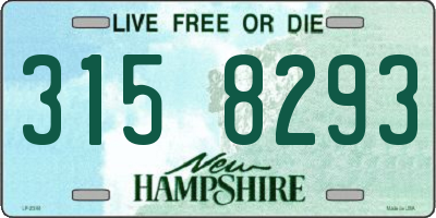 NH license plate 3158293