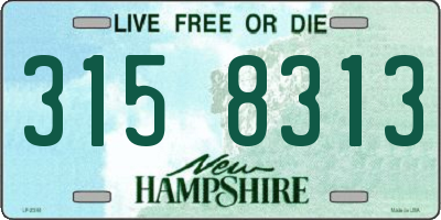 NH license plate 3158313
