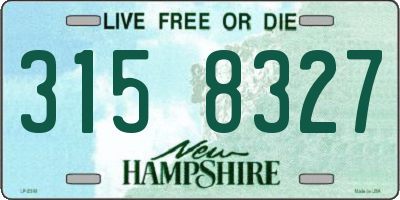 NH license plate 3158327