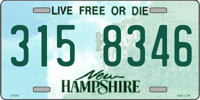 NH license plate 3158346