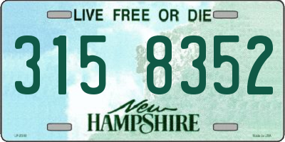 NH license plate 3158352
