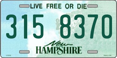 NH license plate 3158370
