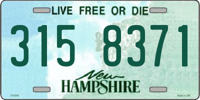 NH license plate 3158371