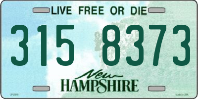 NH license plate 3158373