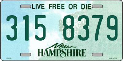 NH license plate 3158379
