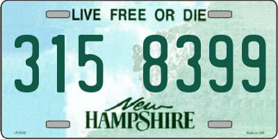 NH license plate 3158399