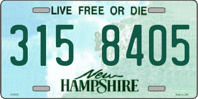 NH license plate 3158405