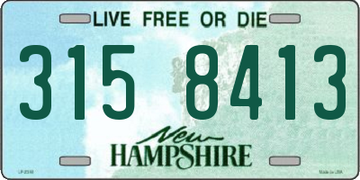 NH license plate 3158413
