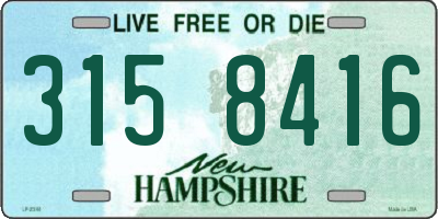 NH license plate 3158416