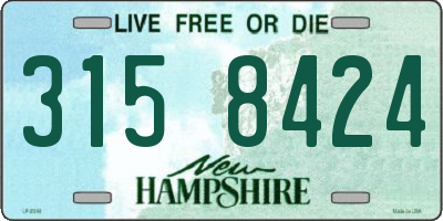 NH license plate 3158424