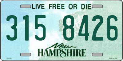 NH license plate 3158426