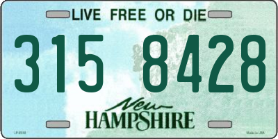NH license plate 3158428