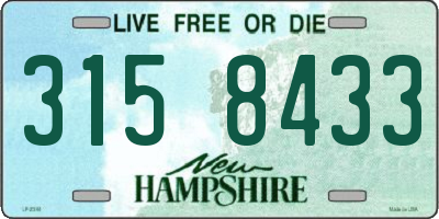 NH license plate 3158433