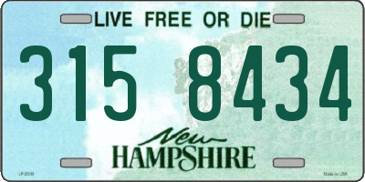 NH license plate 3158434