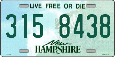 NH license plate 3158438
