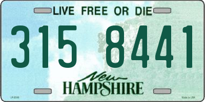 NH license plate 3158441