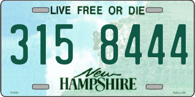NH license plate 3158444