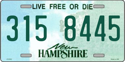 NH license plate 3158445