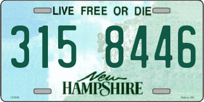NH license plate 3158446