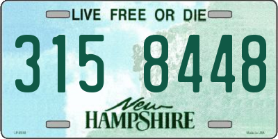 NH license plate 3158448