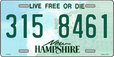 NH license plate 3158461