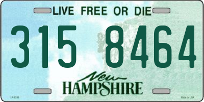 NH license plate 3158464