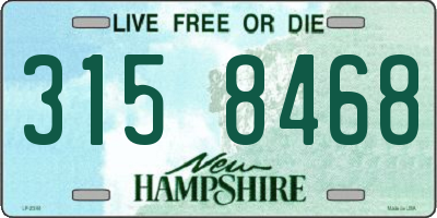 NH license plate 3158468