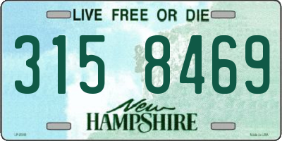 NH license plate 3158469