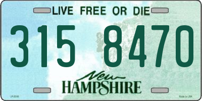 NH license plate 3158470