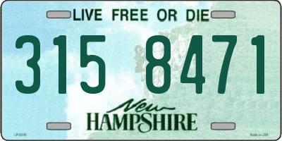NH license plate 3158471